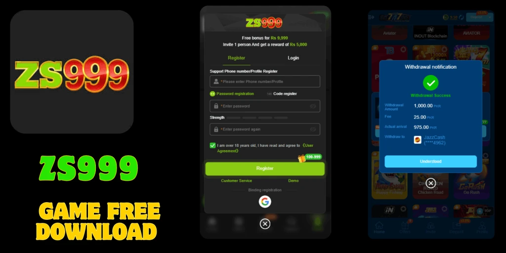 ZS999 Game Download The New Earning Platform 2026(For Free)