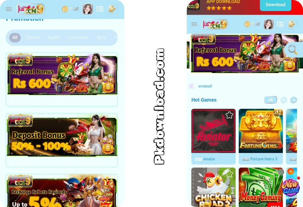 CCN9 Game Download Best Casino Game For Pakistani User Free